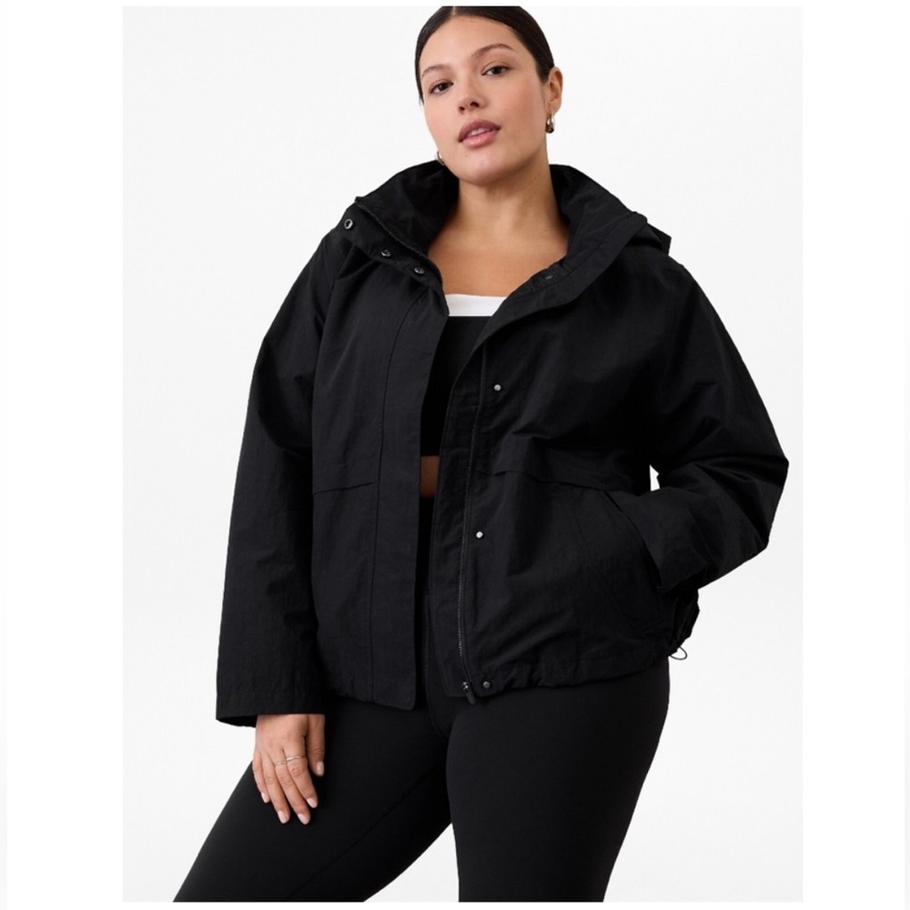 NWT Athleta Everywhere Jacket | Black 2X Hood coat #472869